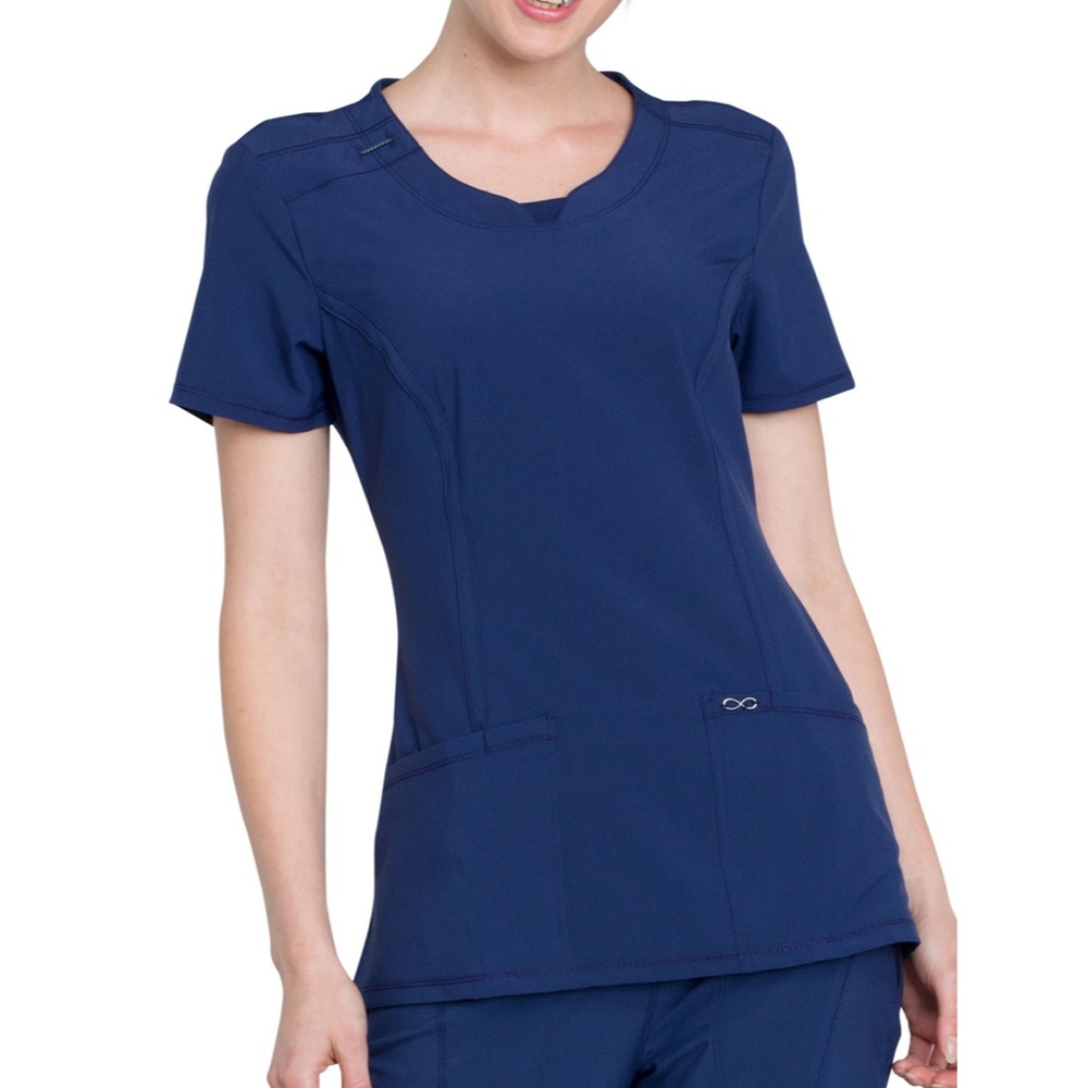 Navy Cherokee infinity scrub top